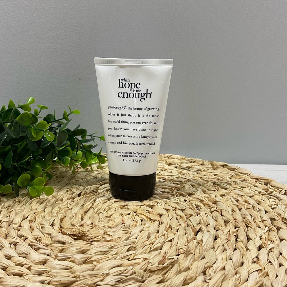 PHILOSOPHY when hope is not enough neck and decollete smoothing cream 4 OZ JUMBO